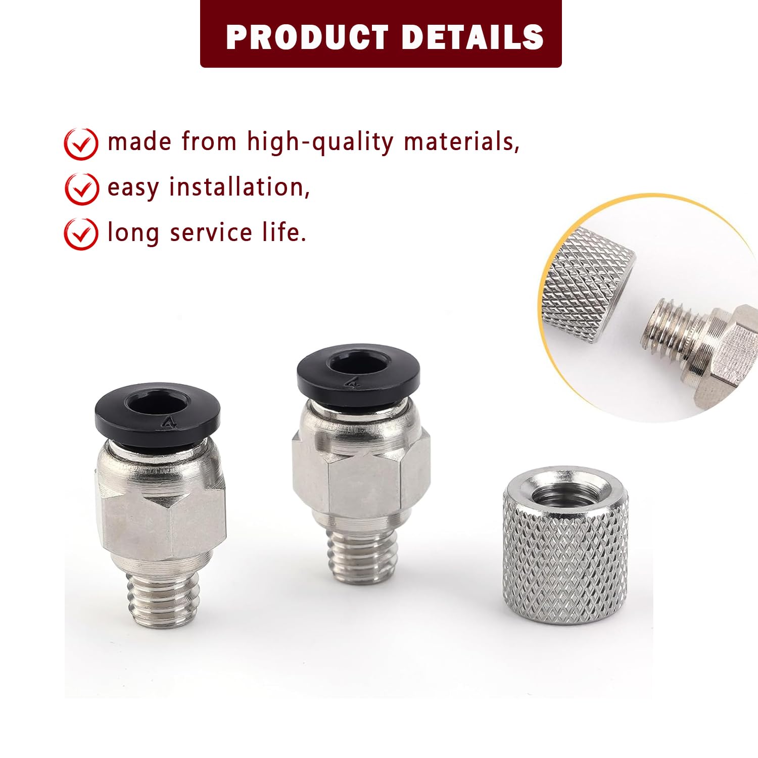 Upgrade PTFE Tube Connector St - Ptfe Tape Thread recension och pris